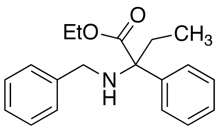 N-Benzyl-2-ethyl-2-phenylglycine Ethyl Ester - Chemical structure and product image