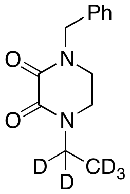 1-Benzyl-4-ethylpiperazine-2,3-dione-d5 - Chemical structure and product image