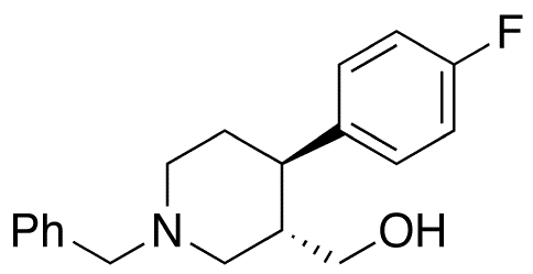 trans 1-Benzyl-4-(4-fluorophenyl)-3-piperidinemethanol - Chemical structure and product image