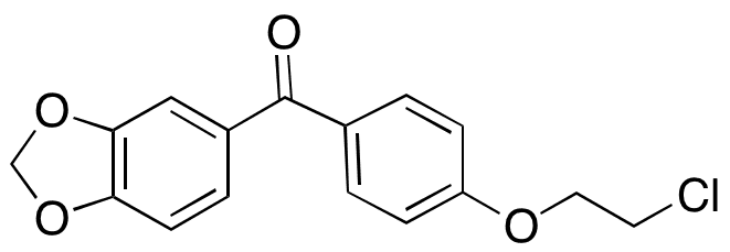 1,3-Benzodioxol-5-yl[4-(2-chloroethoxy)phenyl]methanone - Chemical structure and product image