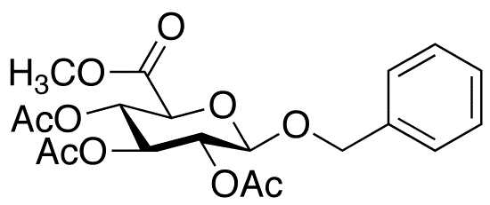 Benzyl beta-D-Glucopyranosiduronic Acid Methyl Ester Triacetate - Chemical structure and product image
