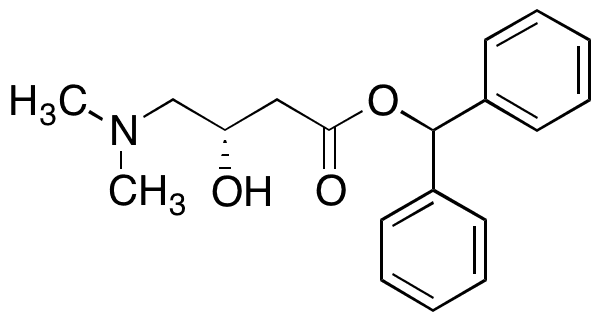 (S)-Benzhydryl 4-(Dimethylamino)-3-hydroxybutanoate - Chemical structure and product image