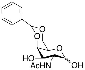 4,6-O-Benzylidene-N-acetyl-D-galactosamine - Chemical structure and product image