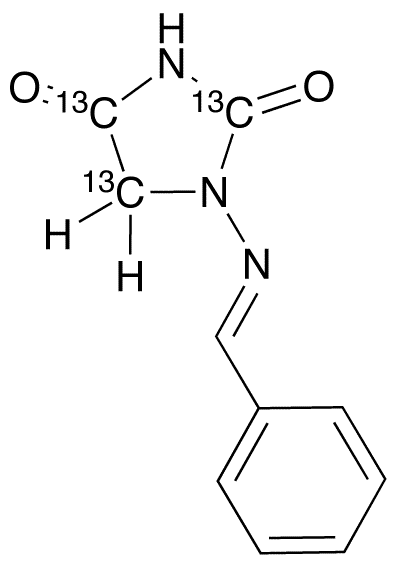 1-Benzylideneaminohydantoin-13C3 - Chemical structure and product image