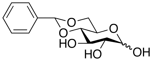 4,6-O-Benzylidene-D-glucopyranose - Chemical structure and product image