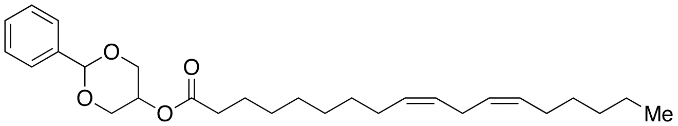 1,3-O-Benzylidene-2-linoleoyl-(rac)-glycerol - Chemical structure and product image