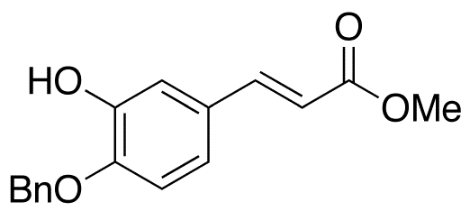 4-O-Benzyl-caffeic Acid Methyl Ester - Chemical structure and product image