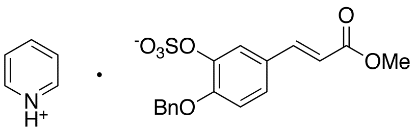 4-O-Benzyl-caffeic Acid 3-O-Sulfate Methyl Ester Pyridinium Salt - Chemical structure and product image