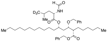 Benzyl (2S,3S,5S)-2-Hexyl-3-benzyloxy-5-[[(S)-2-(formylamino)-4-(methyl-d3)-pentanoyl]oxy]hexadecanoate - Chemical structure and product image