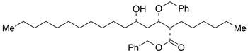 Benzyl (2S,3S,5S)-2-Hexyl-3-benzyloxy-5-hydroxyhexadecanoate - Chemical structure and product image