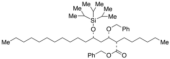 Benzyl (2S,3S,5S)-2-Hexyl-3-benzyloxy-5-(triisopropylsilyloxy)hexadecanoate - Chemical structure and product image