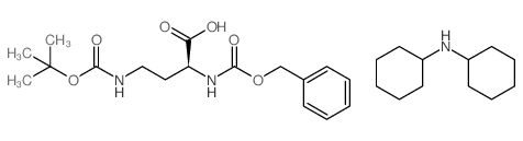 (S)-2-Benzyloxycarbonylamino-4-(Boc-amino)butyric Acid Dicyclohexylammonium Salt - Chemical structure and product image