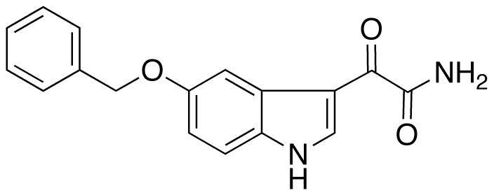 [5-(Benzyloxy)indol-3-yl]glyoxylamide; Î±-Oxo-5-(phenylmethoxy)-1H-indole-3-acetamide - Chemical structure and product image
