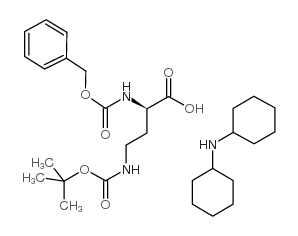 (R)-2-Benzyloxycarbonylamino-4-(Boc-amino)butyric Acid Dicyclohexylammonium Salt - Chemical structure and product image