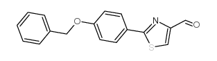 2-(4-Benzyloxy-phenyl)-thiazole-4-carbaldehyde - Chemical structure and product image
