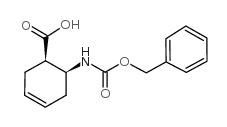 cis-6-(Benzyloxycarbonylamino)-3-cyclohexene-1-carboxylic Acid - Chemical structure and product image