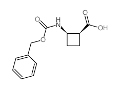 cis-2-Benzyloxycarbonylaminocyclobutanecarboxylic Acid - Chemical structure and product image