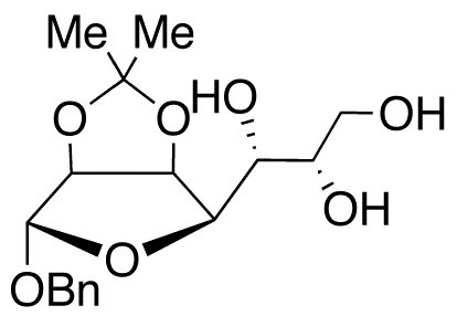 Benzyl 2,3-O-Isopropylidene-L-glycero-alpha-D-mannoheptofuranoside - Chemical structure and product image