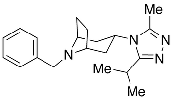 8-Benzyl-3-(3-isopropyl-5-methyl-4H-1,2,4-triazol-4-yl)-exo-8-azabicyclo[3.2.1]octane - Chemical structure and product image
