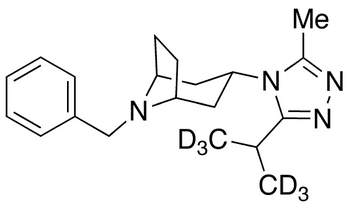 8-Benzyl-3-(3-(isopropyl-d6)-5-methyl-4H-1,2,4-triazol-4-yl)-exo-8-azabicyclo[3.2.1]octane - Chemical structure and product image