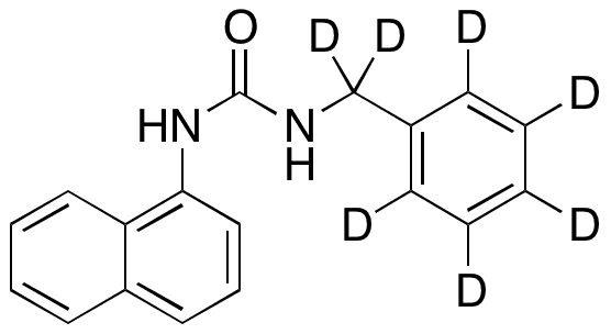 1-Benzyl-3-naphthalen-1-yl-urea-d7 - Chemical structure and product image
