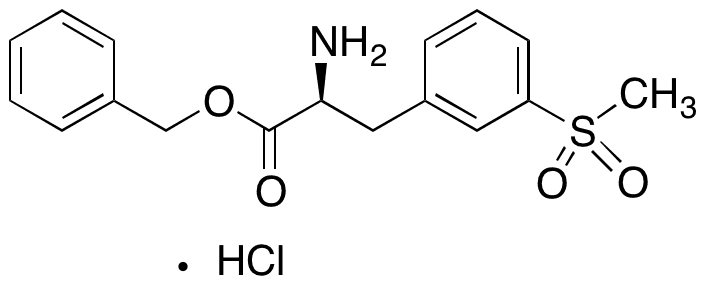 (S)-Benzyl 2-Amino-3-(3-(methylsulfonyl)phenyl)propanoate Hydrochloride - Chemical structure and product image