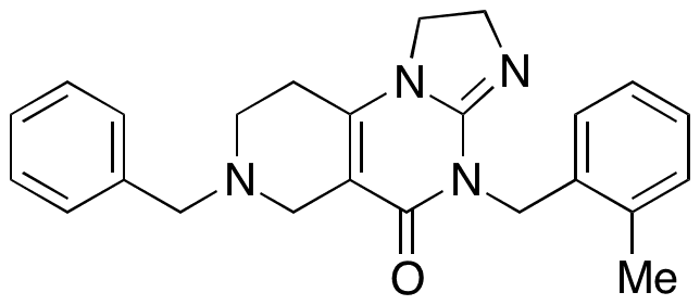 7-Benzyl-4-(2-methylbenzyl)-1,2,6,7,8,9-hexahydroimidazo[1,2-a]pyrido[3,4-e]pyrimidin-5(4H)-one - Chemical structure and product image