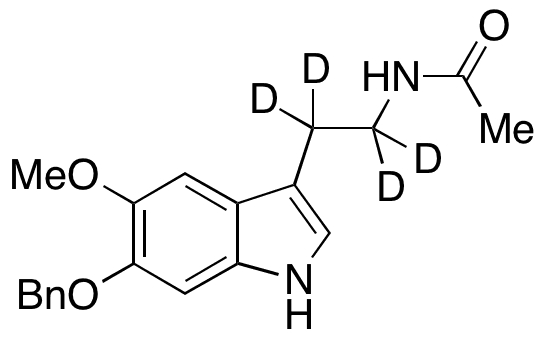 N-[2-[6-(Benzyloxy)-5-methoxyindol-3-yl]ethyl]acetamide-d4 - Chemical structure and product image