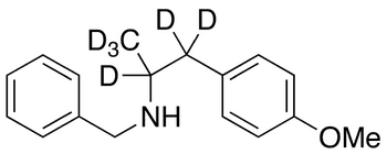 rac-N-Benzyl-3-(4-methoxyphenyl)-2-propylamine-d6 - Chemical structure and product image