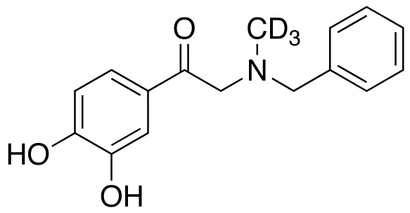 2-(Benzylmethylamino)-3,4-dihydroxyacetophenone-d3 - Chemical structure and product image