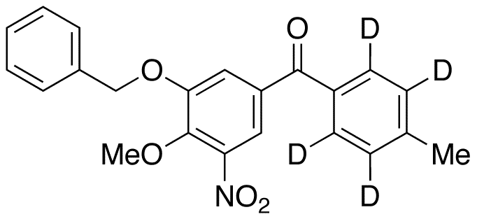 3-O-Benzyl-4-O-methyl Tolcapone-d4 - Chemical structure and product image