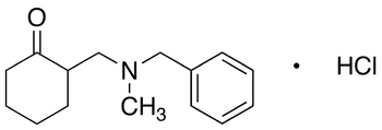 2-[(N-Benzyl-N-methyl)aminomethyl]cyclohexanone, Hydrochloride - Chemical structure and product image