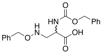 3-[(Benzyloxy)amino]-N-[(benzyloxy)carbonyl]-D,L-alanine - Chemical structure and product image
