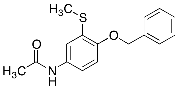 O-Benzyl-S-methyl-3-thioacetaminophen - Chemical structure and product image