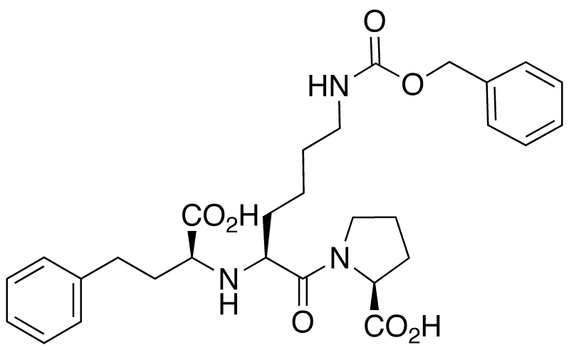 N-Benzyloxycarbonyl (S)-Lisinopril - Chemical structure and product image