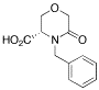 (S)-(+)-4-Benzylmorpholin-5-one-3-carboxylic Acid - Chemical structure and product image