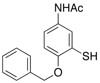 2-Benzyloxy-5-acetaminobenzenethiol - Chemical structure and product image