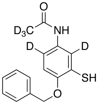 2-Benzyloxy-5-acetaminobenzenethiol-d5 - Chemical structure and product image