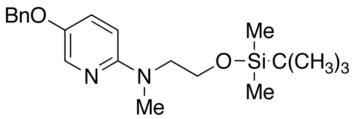 3-Benzyloxy[6-[2-(tert-Butyldimethylsilyloxy)ethyl]methylamino]pyridine - Chemical structure and product image