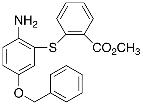 4-Benzyloxy-2-(2-carbomethoxy)thiophenylaniline - Chemical structure and product image