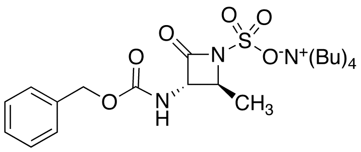 (2S,3S)-3-Benzyloxycarbonylamino-2-methyl-4-oxo-1-azetidinesulfonic Acid Tetrabutylammonium Salt - Chemical structure and product image