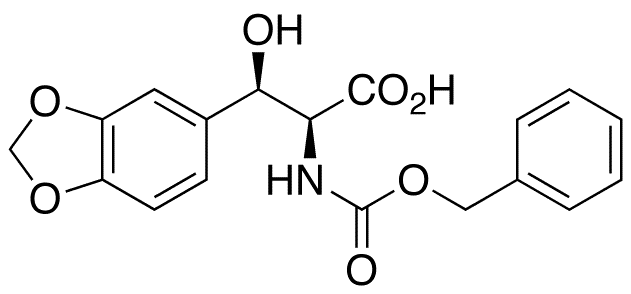 N-Benzyloxycarbonyl DL-threo-beta-(3,4-Methylenedioxyphenyl)serine - Chemical structure and product image