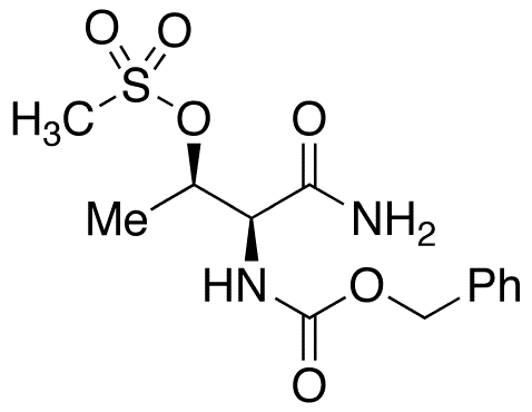 N-Benzyloxycarbonyl L-Threonine Amide O-Methanesulfonate - Chemical structure and product image