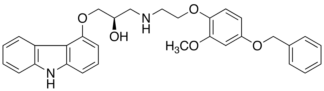(R)-(+)-4-Benzyloxyphenyl Carvedilol - Chemical structure and product image