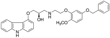 (R)-(+)-5-Benzyloxy Carvedilol - Chemical structure and product image