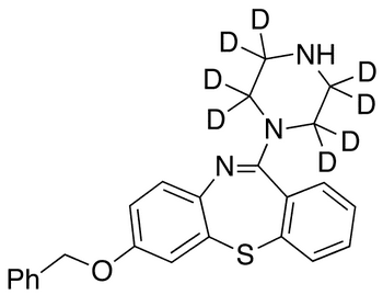 7-Benzyloxy-N-des[[2-(2-hydroxy)ethoxy]ethyl] Quetiapine-d8 - Chemical structure and product image