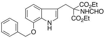 (7-Benzyloxy-indolymethyl)formamido-malonic Diethyl Ester - Chemical structure and product image