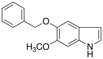 5-Benzyloxy-6-methoxyindole - Chemical structure and product image
