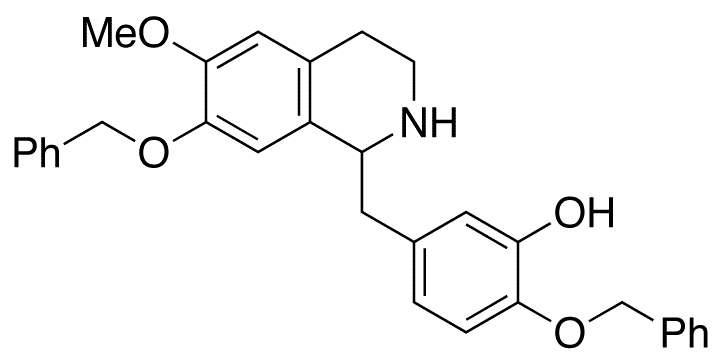 7-Benzyloxy-1-(4-benzyloxy-3-hydroxybenzyl)-6-methoxy-1,2,3,4-tetrahydroisoquinoline - Chemical structure and product image