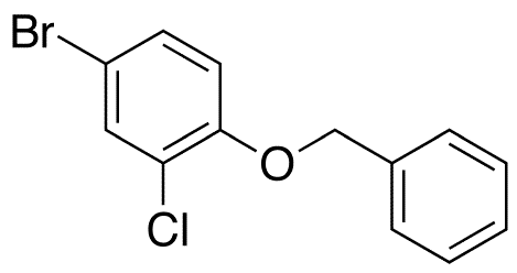 1-Benzyloxy-4-bromo-2-chlorobenzene - Chemical structure and product image